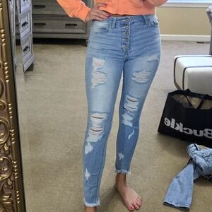 KANCANS SKINNY BUTTON UP 25 NEW
